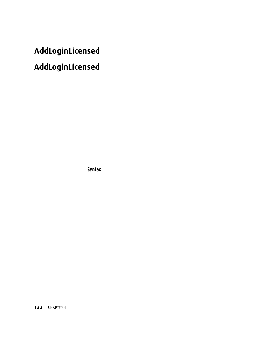 Addloginlicensed, Addloginlicensed 13 | Kofax DM API User Manual | Page 152 / 528