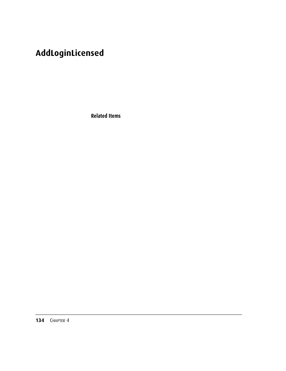 Addloginlicensed | Kofax DM API User Manual | Page 154 / 528
