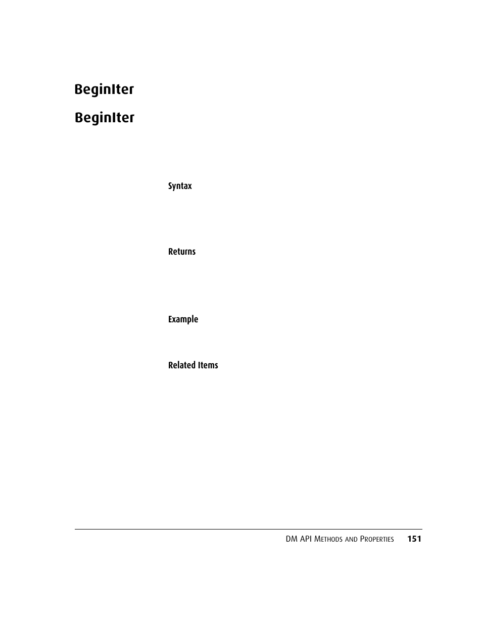 Beginiter, Beginiter 151 | Kofax DM API User Manual | Page 171 / 528