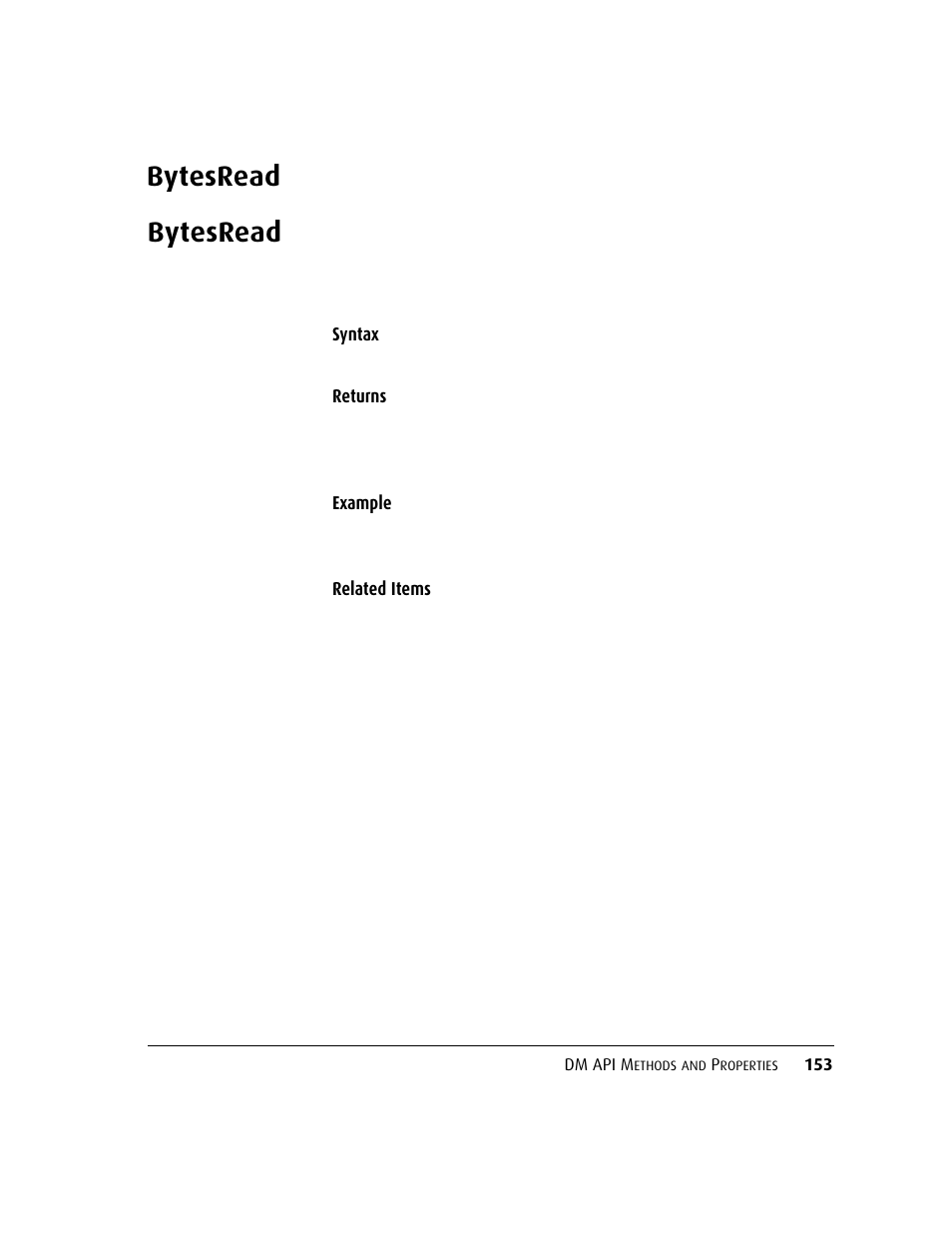 Bytesread, Gd.bytesread, M.bytesread | Kofax DM API User Manual | Page 173 / 528