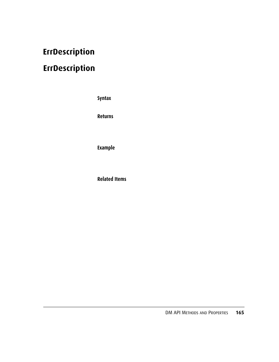Errdescription, Errdescription 16, N.errdescription | C.errdescription, Ec.errdescription, Oc.errdescription, Am.errdescription | Kofax DM API User Manual | Page 185 / 528