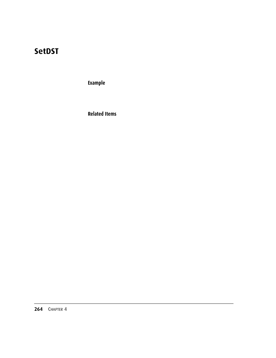 Setdst | Kofax DM API User Manual | Page 284 / 528