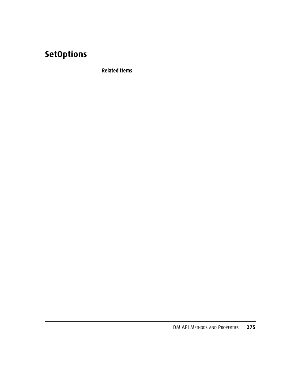 Setoptions | Kofax DM API User Manual | Page 295 / 528