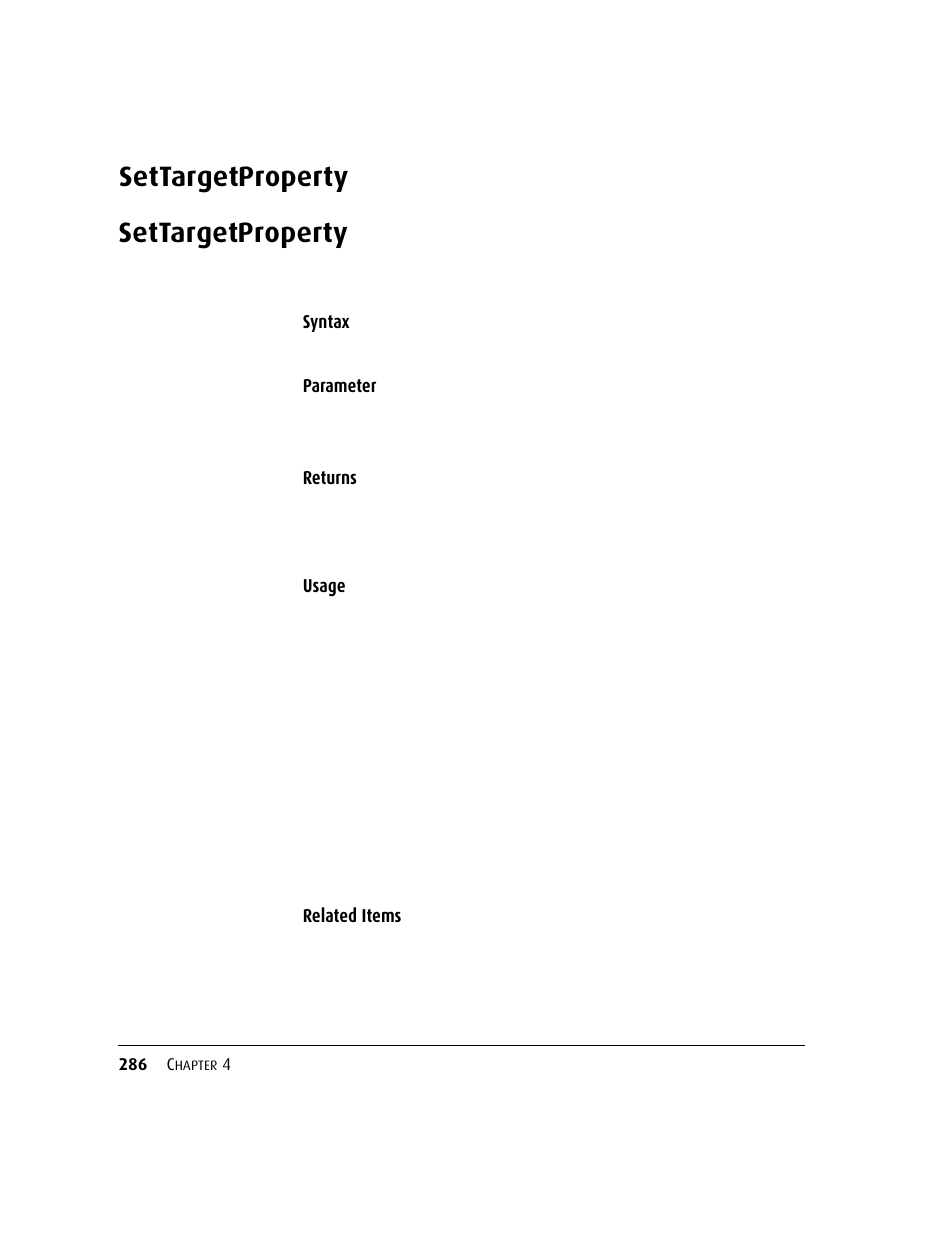 Settargetproperty | Kofax DM API User Manual | Page 306 / 528