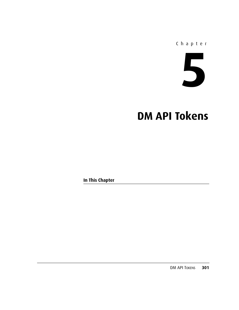 Dm api tokens, Chapter 5 | Kofax DM API User Manual | Page 321 / 528