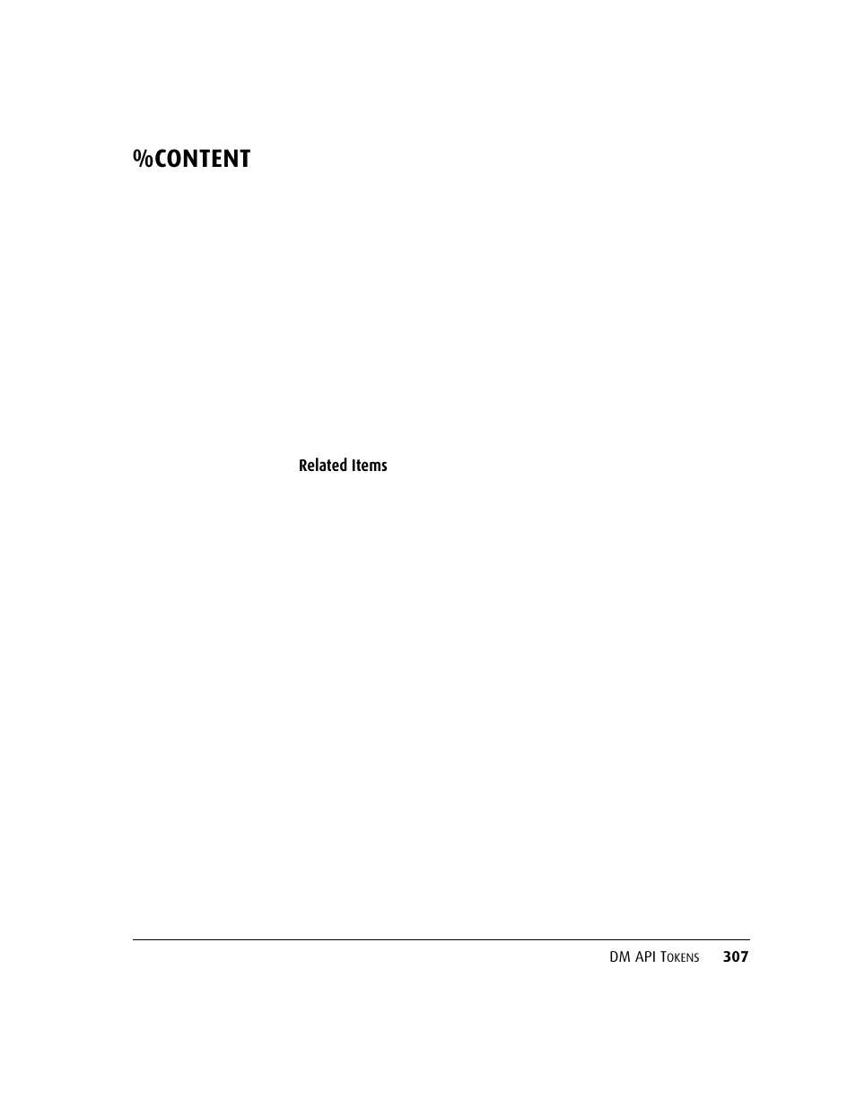 Content, Related items | Kofax DM API User Manual | Page 327 / 528