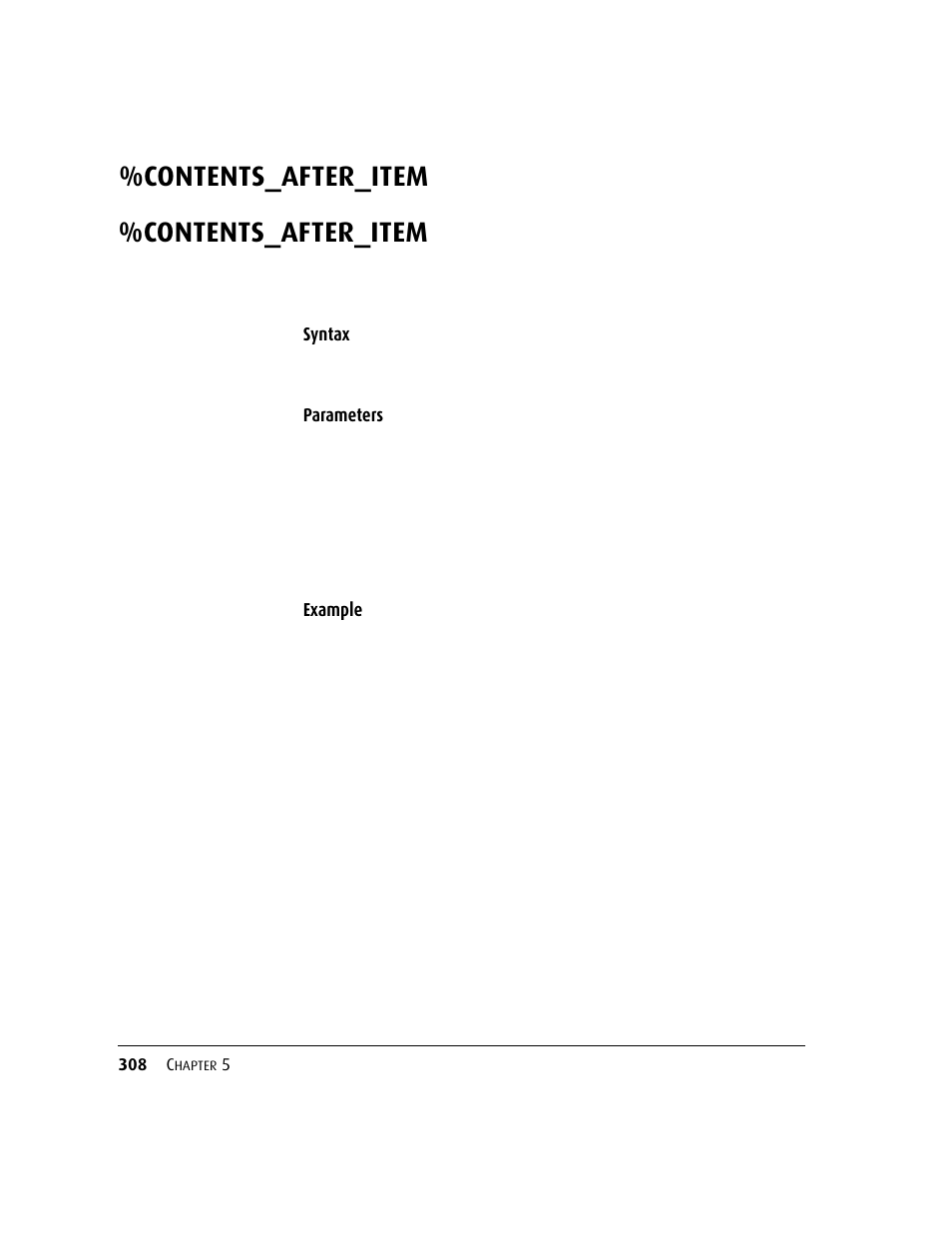 Contents_after_item, Syntax, Parameters example | Kofax DM API User Manual | Page 328 / 528