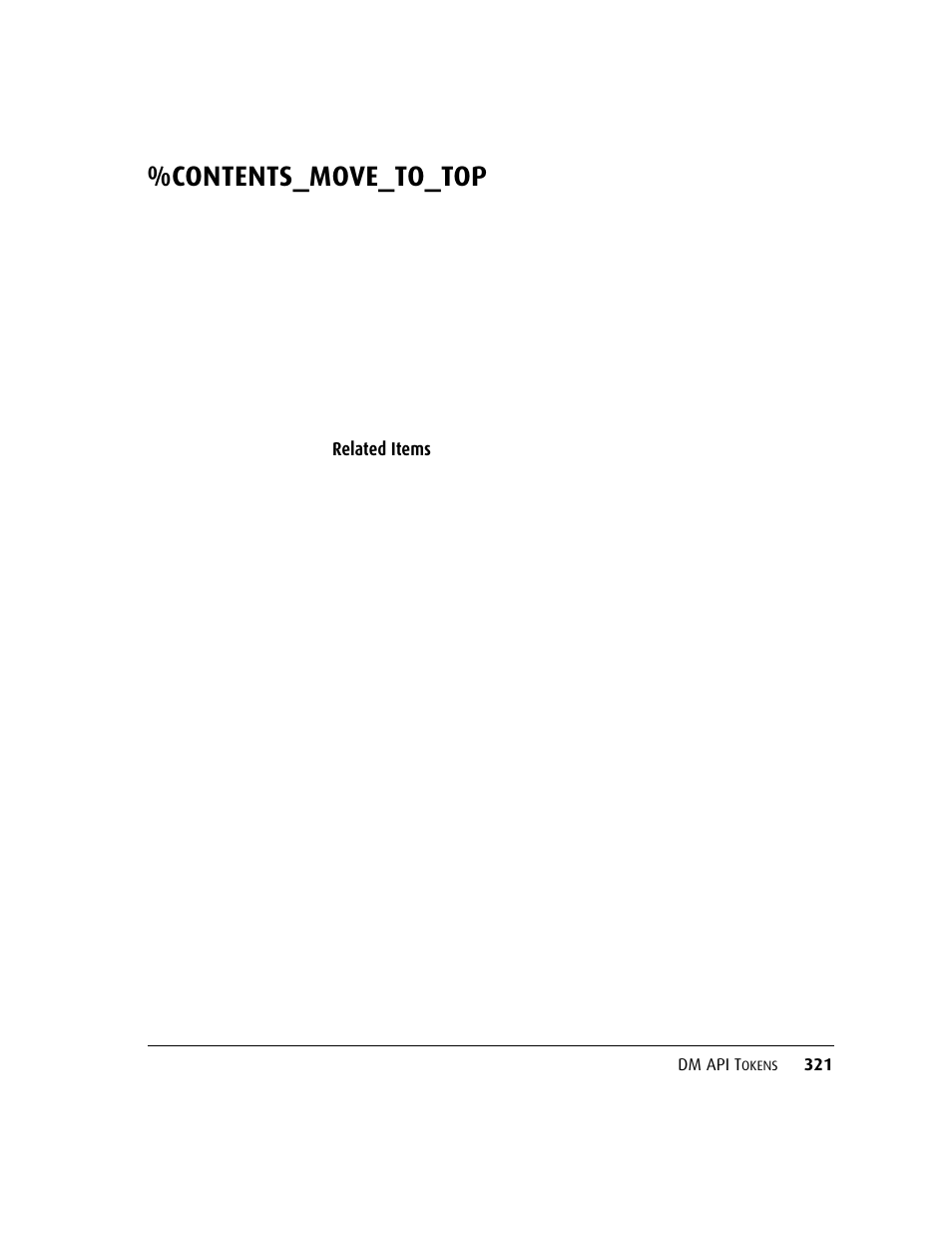 Contents_move_to_top, Related items | Kofax DM API User Manual | Page 341 / 528