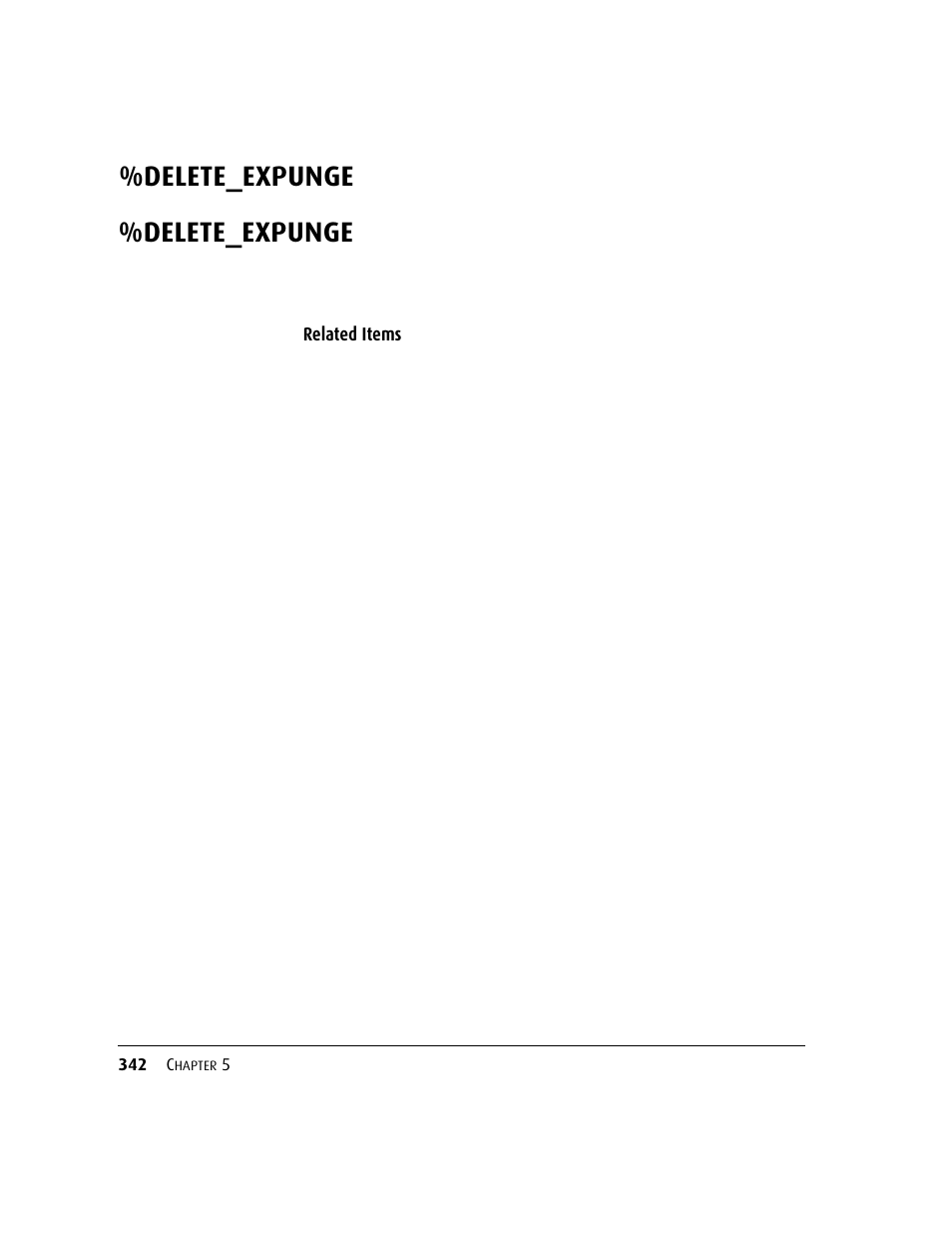 Delete_expunge | Kofax DM API User Manual | Page 362 / 528