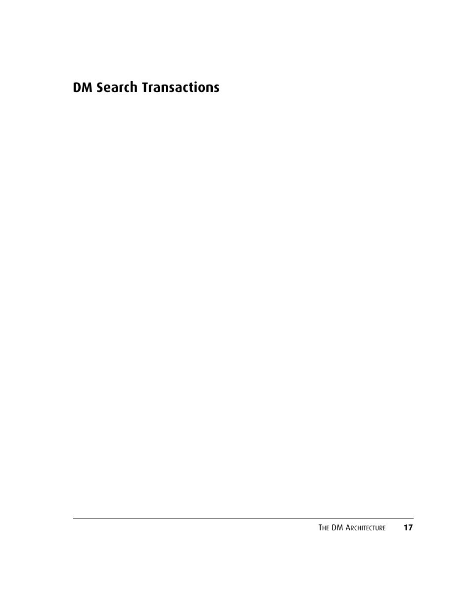 Dm search transactions, Dm a | Kofax DM API User Manual | Page 37 / 528