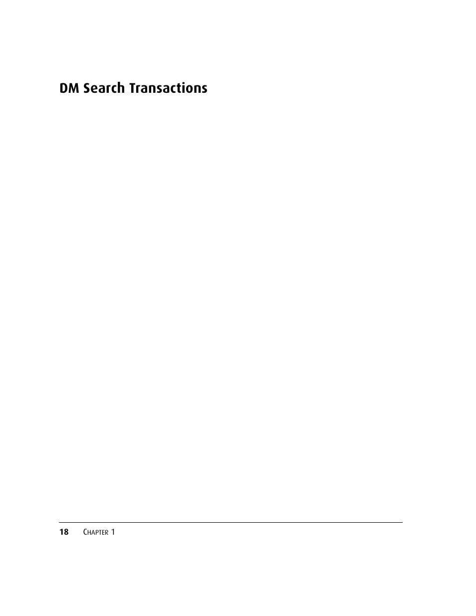 Dm search transactions, 18 c | Kofax DM API User Manual | Page 38 / 528