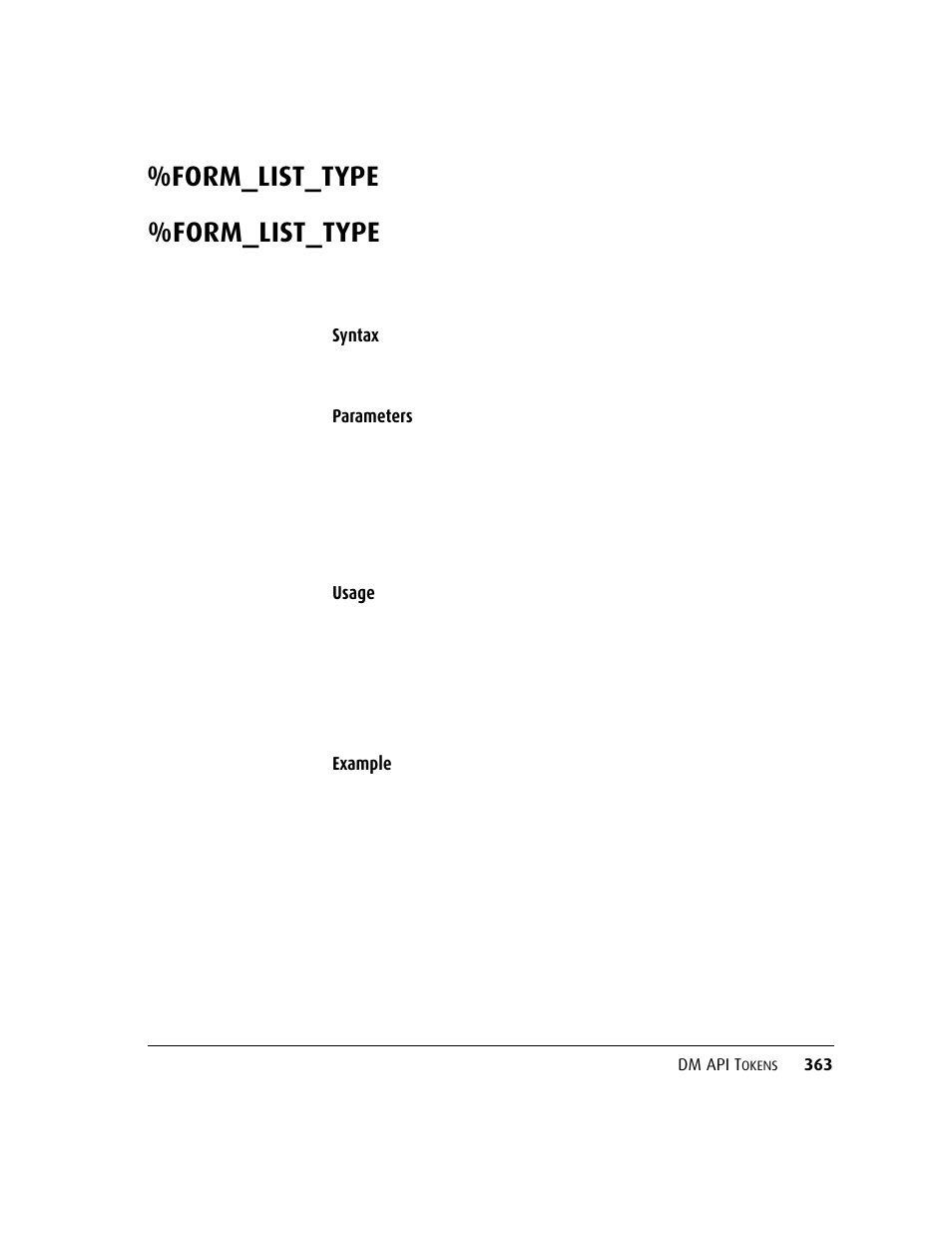 Form_list_type | Kofax DM API User Manual | Page 383 / 528