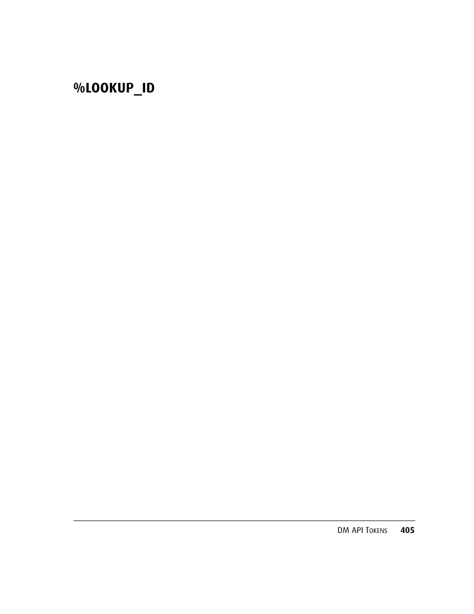 Lookup_id | Kofax DM API User Manual | Page 425 / 528
