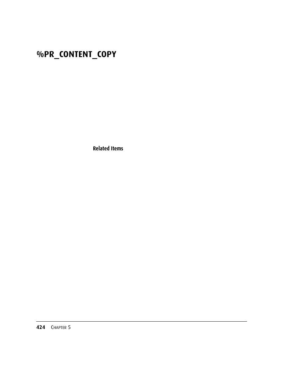 Pr_content_copy, Related items | Kofax DM API User Manual | Page 444 / 528
