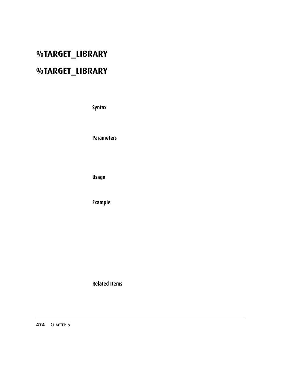 Target_library, Target_library 47 | Kofax DM API User Manual | Page 494 / 528