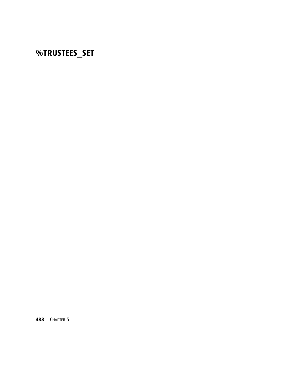 Trustees_set | Kofax DM API User Manual | Page 508 / 528