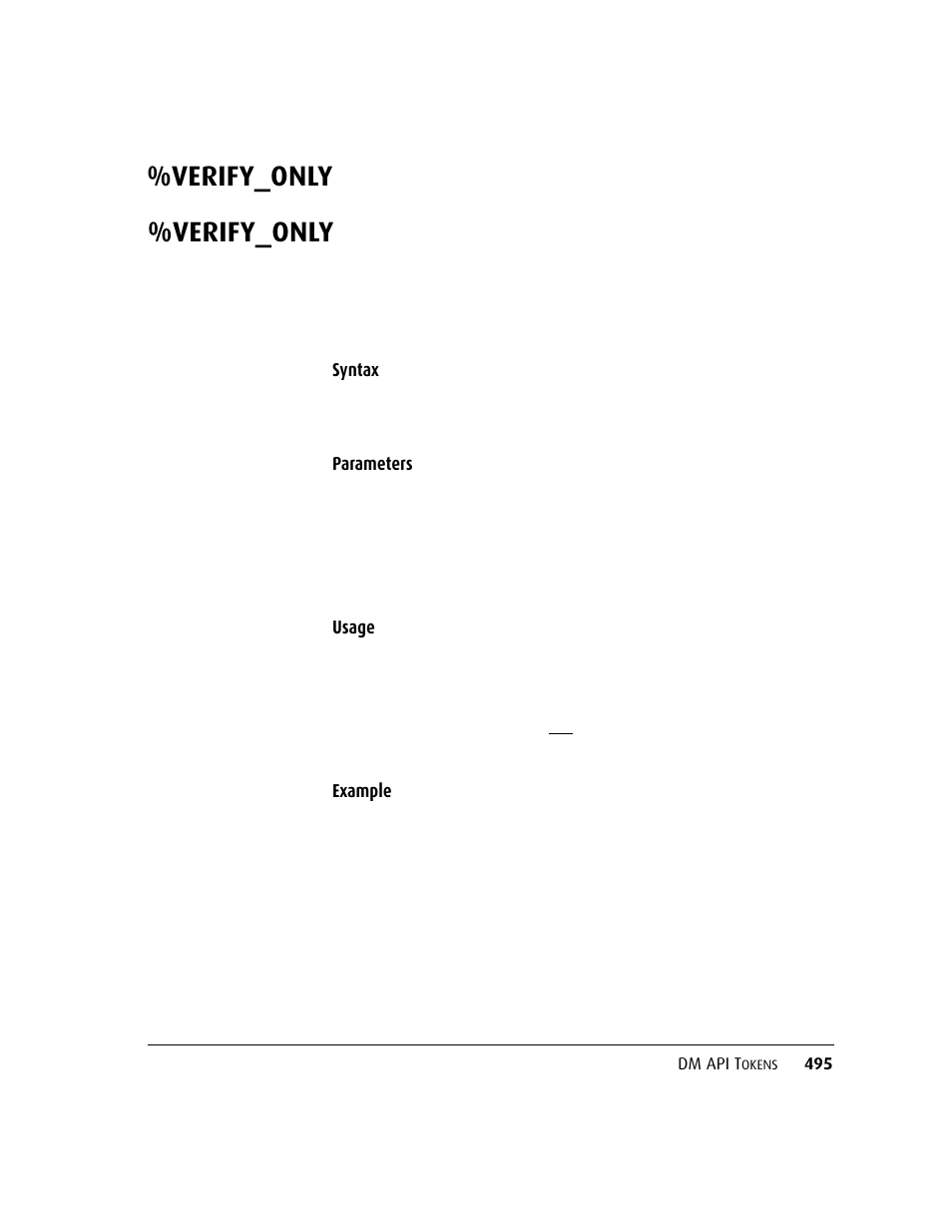 Verify_only | Kofax DM API User Manual | Page 515 / 528