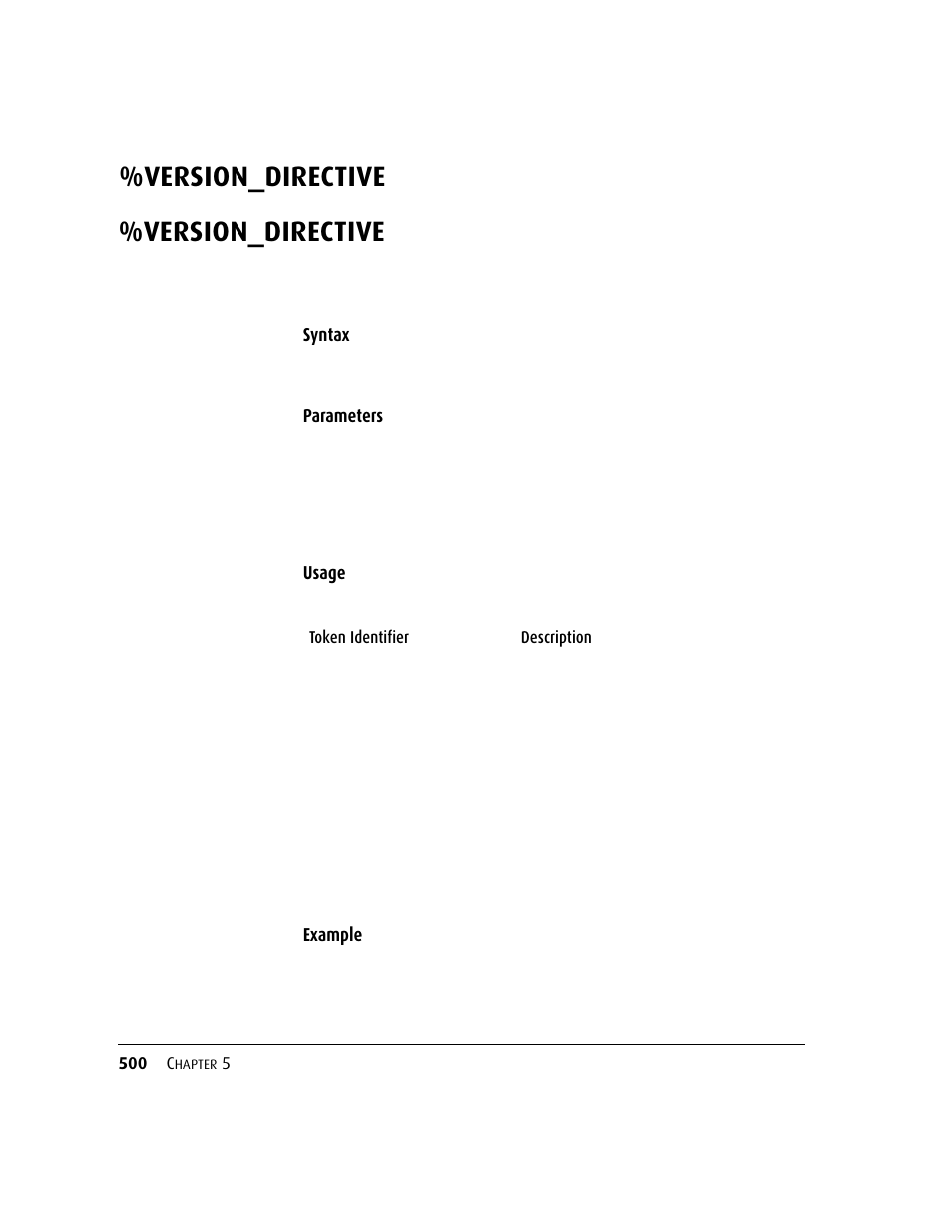 Version_directive | Kofax DM API User Manual | Page 520 / 528