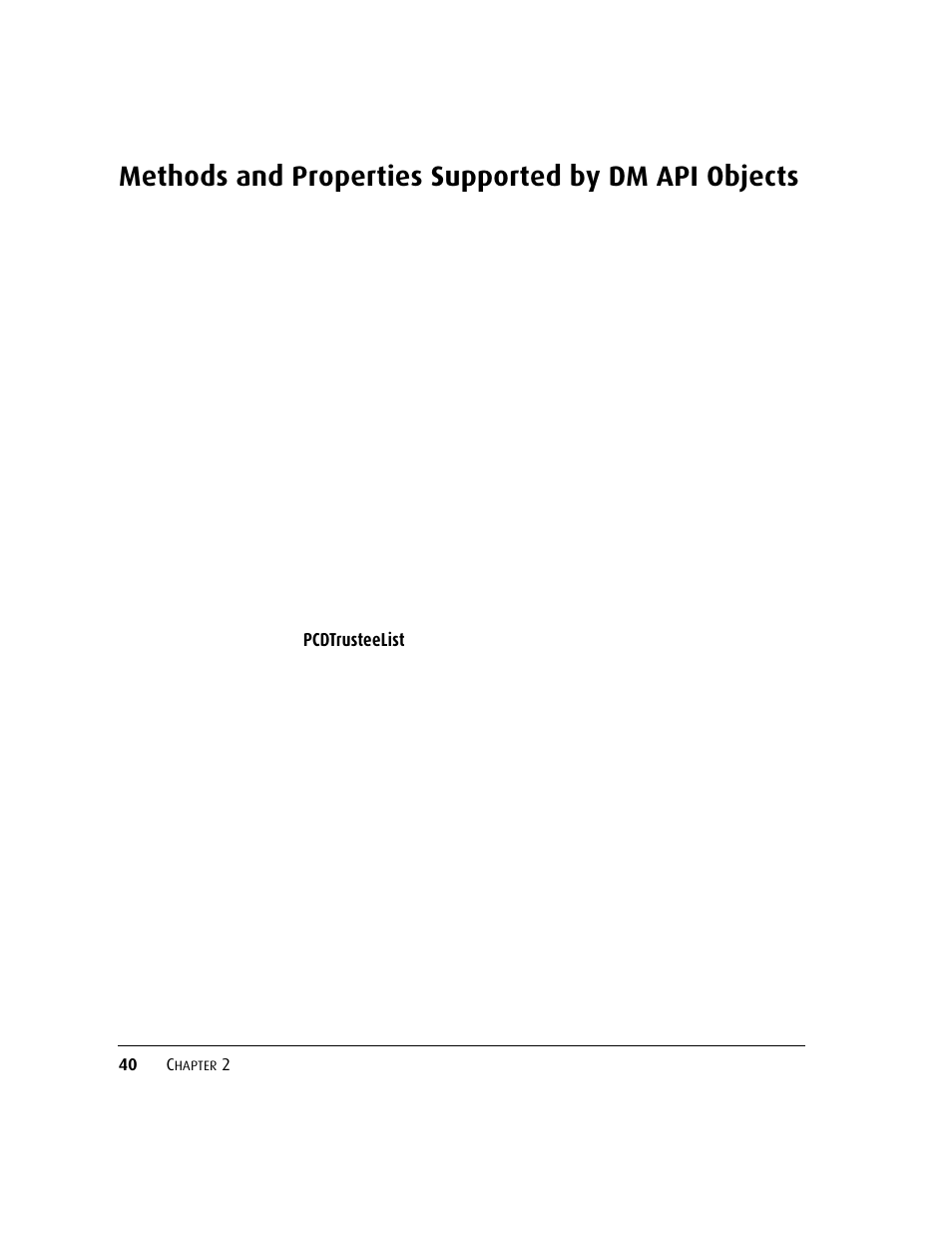 Methods and properties supported by dm api objects | Kofax DM API User Manual | Page 60 / 528