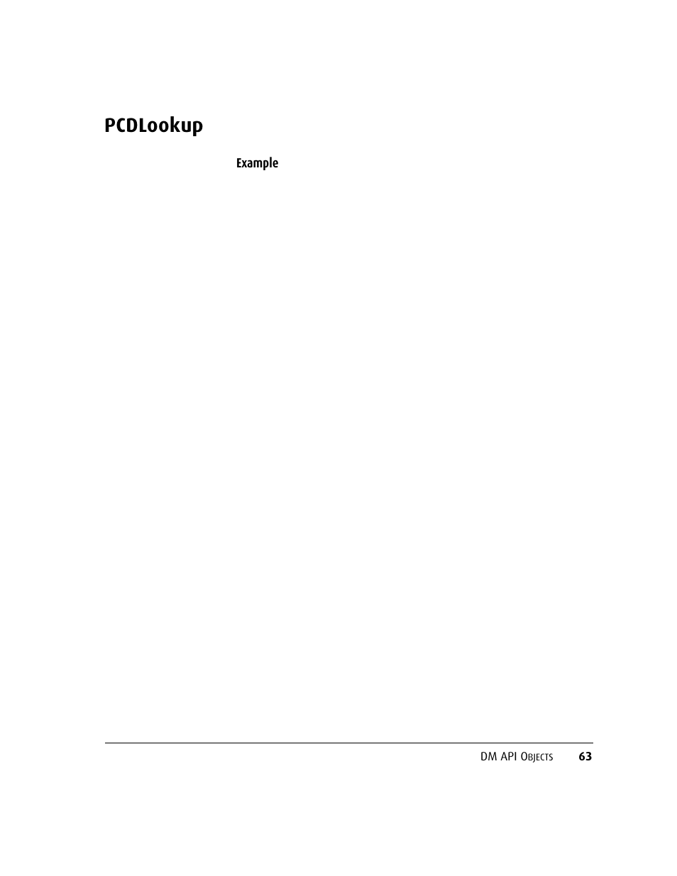 Pcdlookup | Kofax DM API User Manual | Page 83 / 528