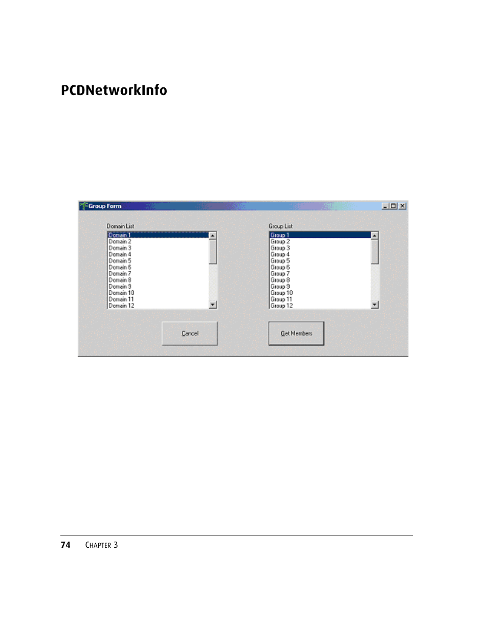 Pcdnetworkinfo | Kofax DM API User Manual | Page 94 / 528