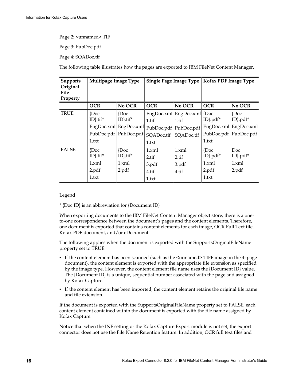 Kofax Export Connector 8.2.0 for IBM FileNet Content Manager User Manual | Page 16 / 30