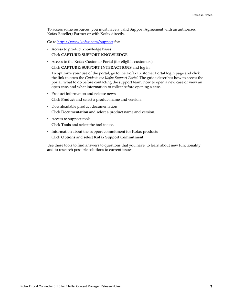 Kofax Export Connector 8.1.0 for FileNet Content Manager User Manual | Page 7 / 8