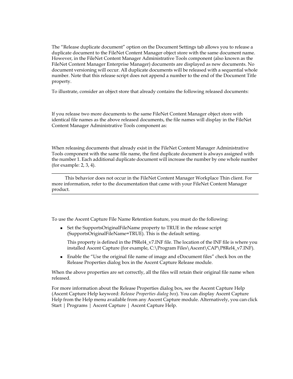 File name retention feature | Kofax Ascen 7.1 Release Script for FileNet Content Manager 4.0 User Manual | Page 18 / 48