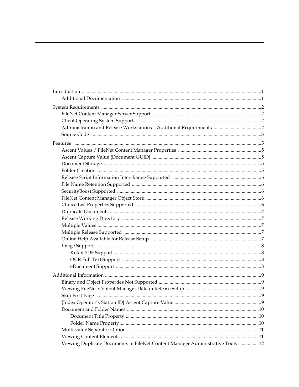 Kofax Ascen 7.1 Release Script for FileNet Content Manager 4.0 User Manual | Page 3 / 48
