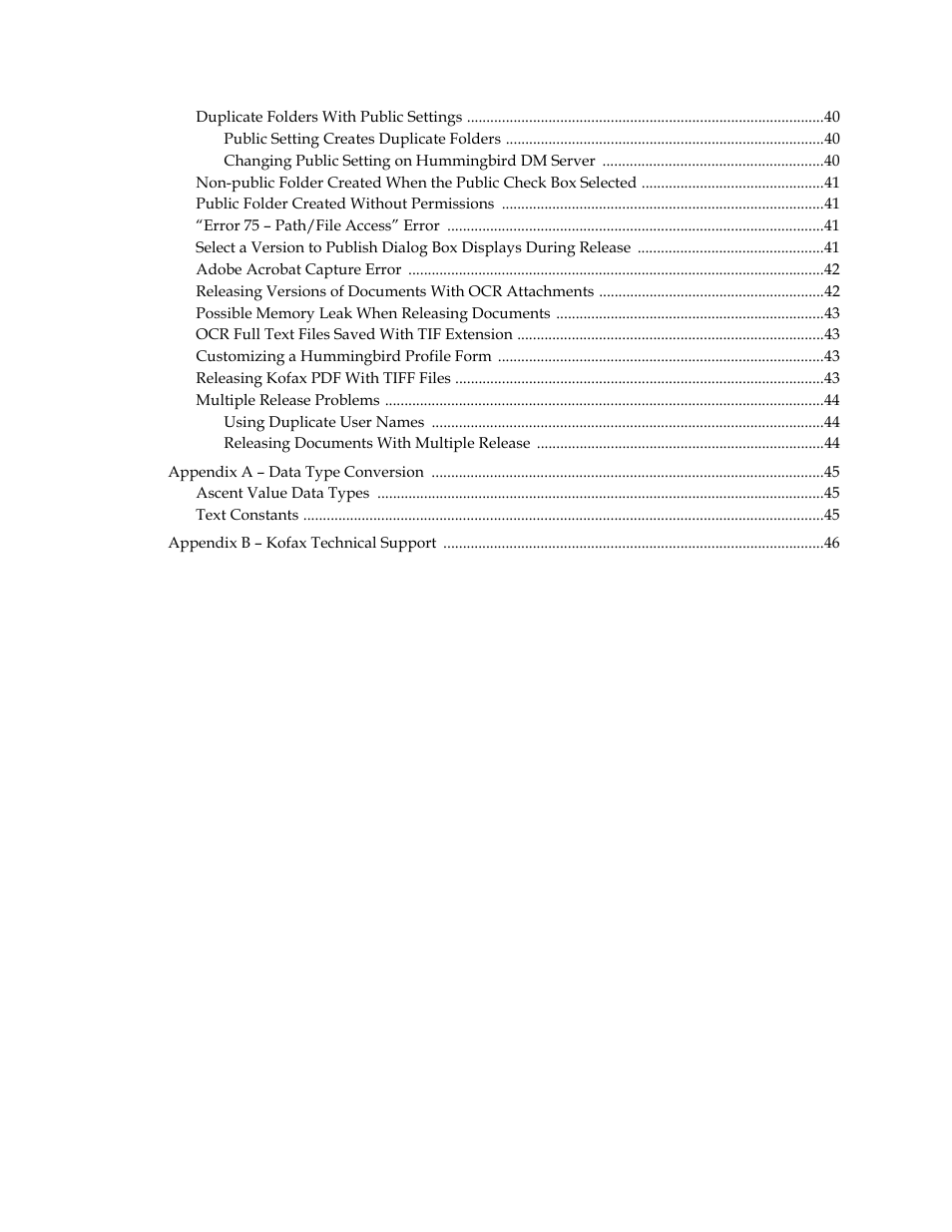 Kofax Ascen 7.0 Release Script for Hummingbird DM 5.0-5.1 User Manual | Page 5 / 46