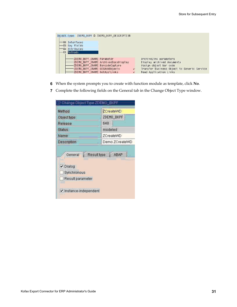 Kofax Export Connector for ERP 2.4.9 User Manual | Page 31 / 84