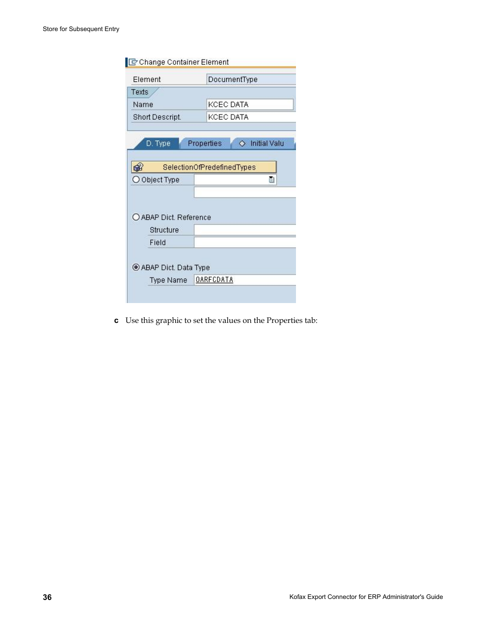 Kofax Export Connector for ERP 2.4.9 User Manual | Page 36 / 84