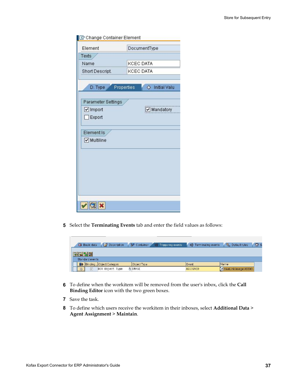 Kofax Export Connector for ERP 2.4.9 User Manual | Page 37 / 84