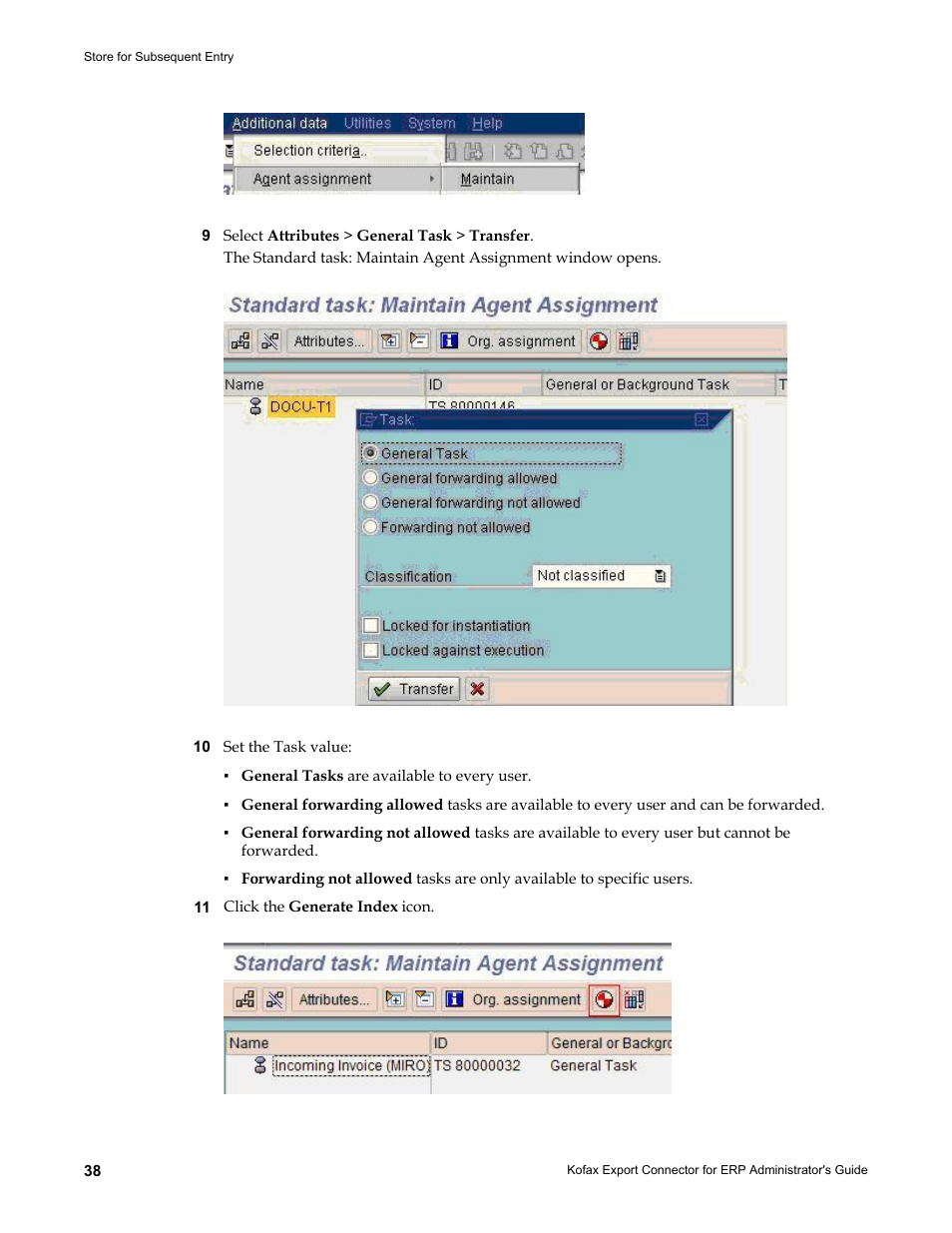 Kofax Export Connector for ERP 2.4.9 User Manual | Page 38 / 84