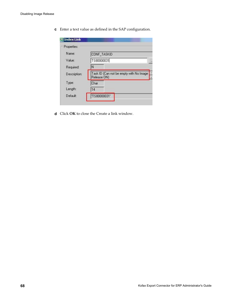 Kofax Export Connector for ERP 2.4.9 User Manual | Page 68 / 84