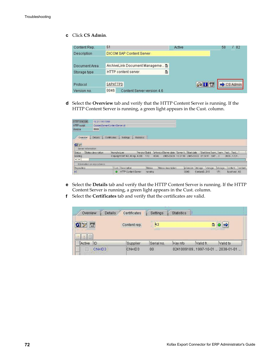 Kofax Export Connector for ERP 2.4.9 User Manual | Page 72 / 84