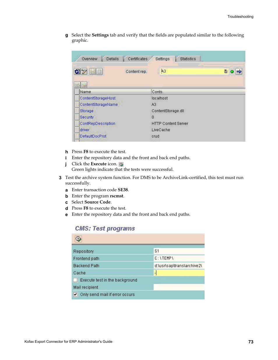 Kofax Export Connector for ERP 2.4.9 User Manual | Page 73 / 84