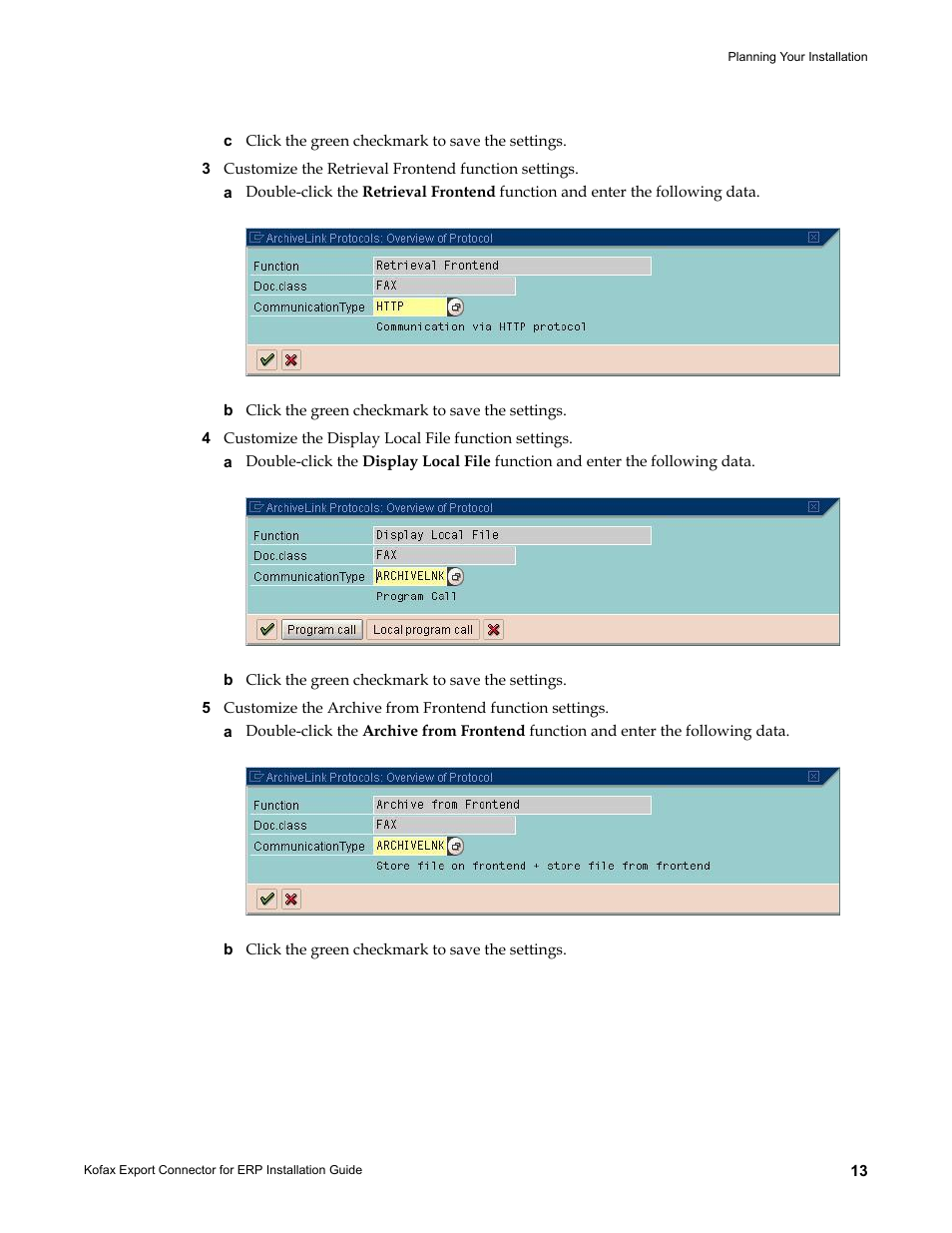 Kofax Export Connector for ERP 2.4.9 User Manual | Page 13 / 34