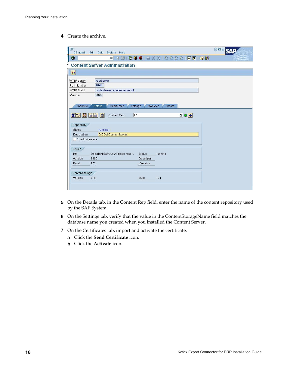 Kofax Export Connector for ERP 2.4.9 User Manual | Page 16 / 34