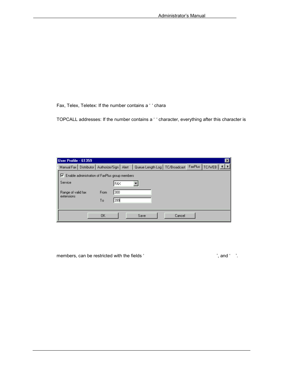 12 faxplus | Kofax Communication Server 10.0.0 User Manual | Page 48 / 187