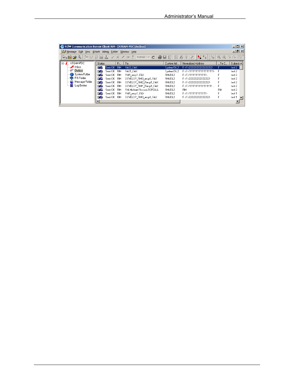 5 recipient window | Kofax Communication Server 10.0.0 User Manual | Page 74 / 187