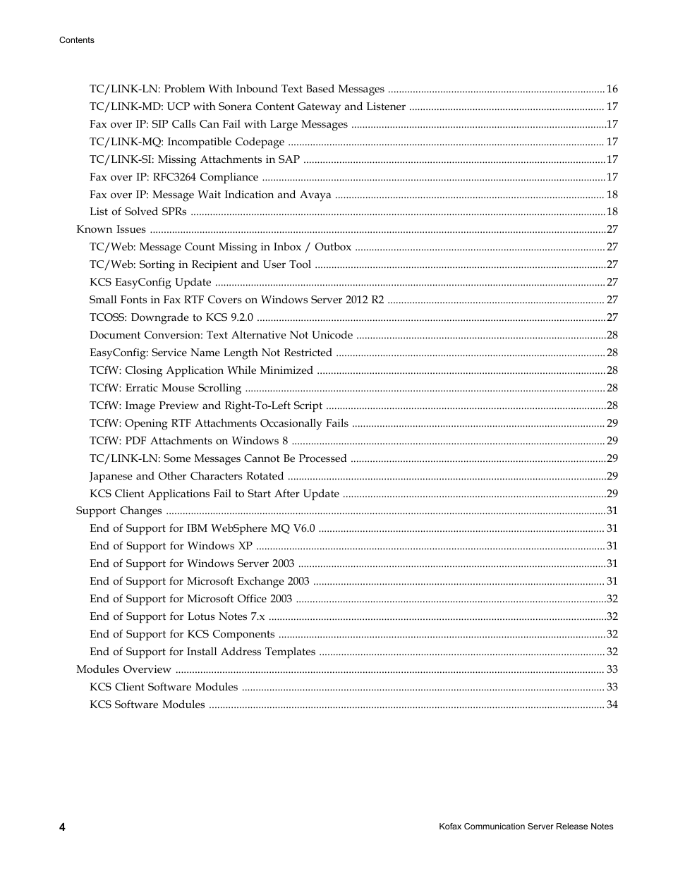 Kofax Communication Server 10.0.0 User Manual | Page 4 / 44