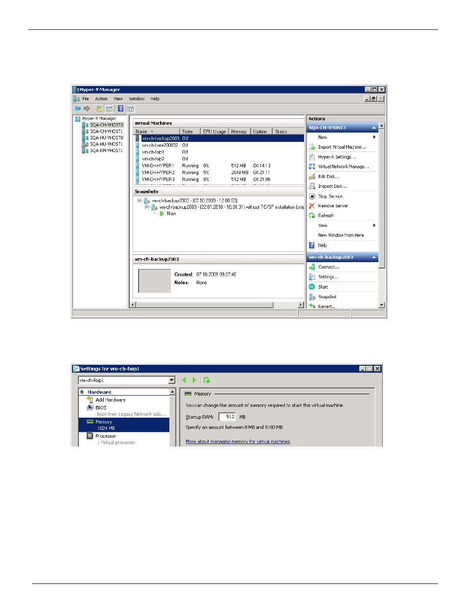 Managing hyper-v | Kofax Communication Server 10.0.0 User Manual | Page 52 / 137