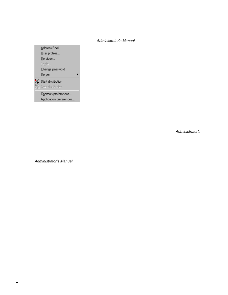 6 admin menu | Kofax Communication Server 10.0.0 User Manual | Page 24 / 109