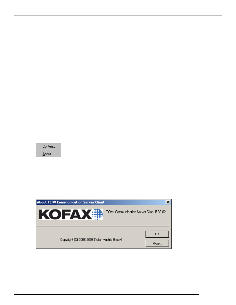 9 help menu | Kofax Communication Server 10.0.0 User Manual | Page 28 / 109