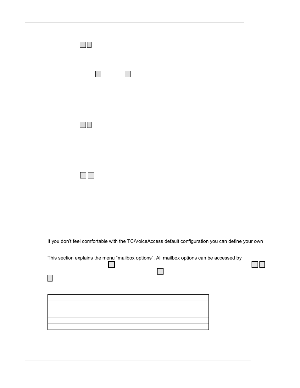 Elete, Eard, Essages | Ark as, Nread, Essage, Customizing the mailbox via telephone | Kofax Communication Server 10.0.0 User Manual | Page 14 / 16