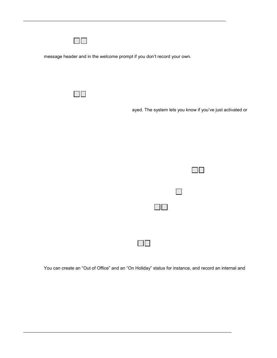 Ersonal, Dentification, Nable | Isable, Iltering, Changing the speech profiles, Customizing the mailbox via tc/preferences, Tc/p | Kofax Communication Server 10.0.0 User Manual | Page 16 / 16