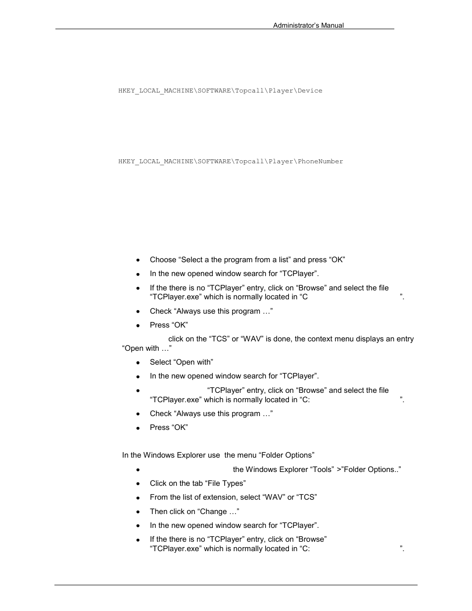 Multimedia device, Telephone/extension, Changing the associated file extensions | Kofax Communication Server 9.1 User Manual | Page 136 / 203