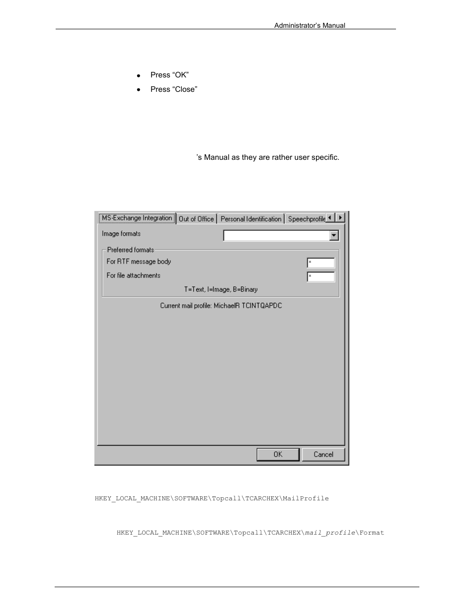 Voice mail, Ms-exchange integration, Image formats | 8 voice mail, 9 ms-exchange integration | Kofax Communication Server 9.1 User Manual | Page 137 / 203