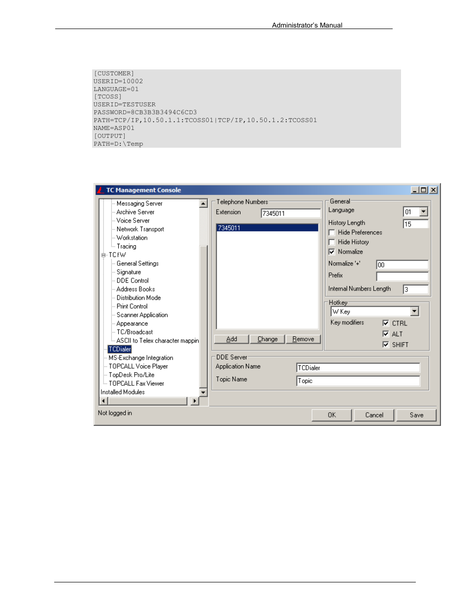 Tcdialer configuration, 12 tcdialer configuration | Kofax Communication Server 9.1 User Manual | Page 156 / 203